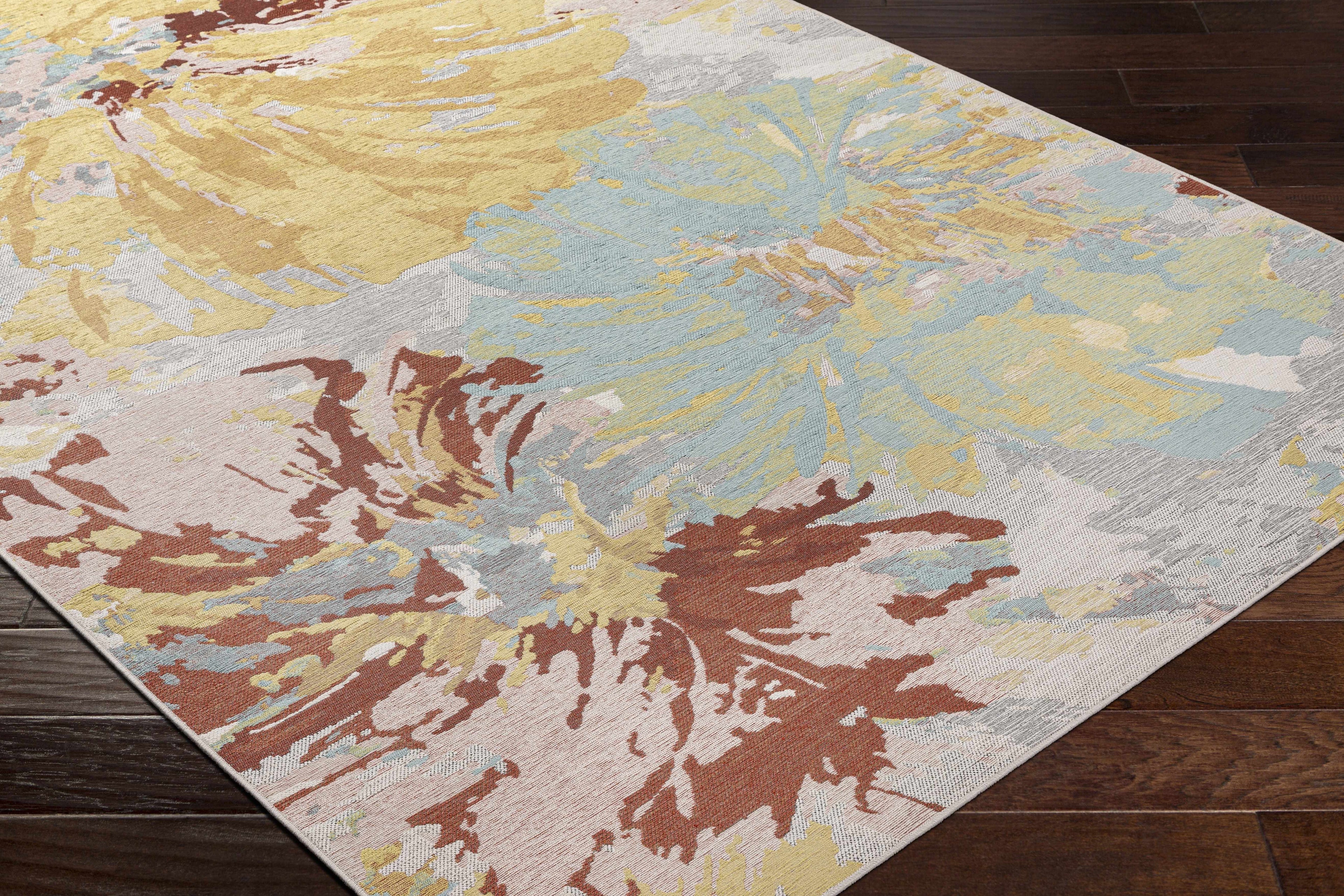 Miaray Floral Chenille Area Rug - Clearance-2