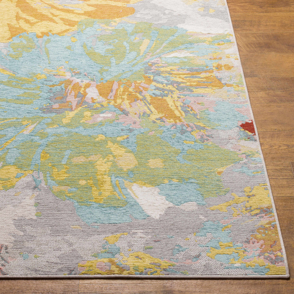 Miaray Floral Chenille Area Rug - Clearance-4