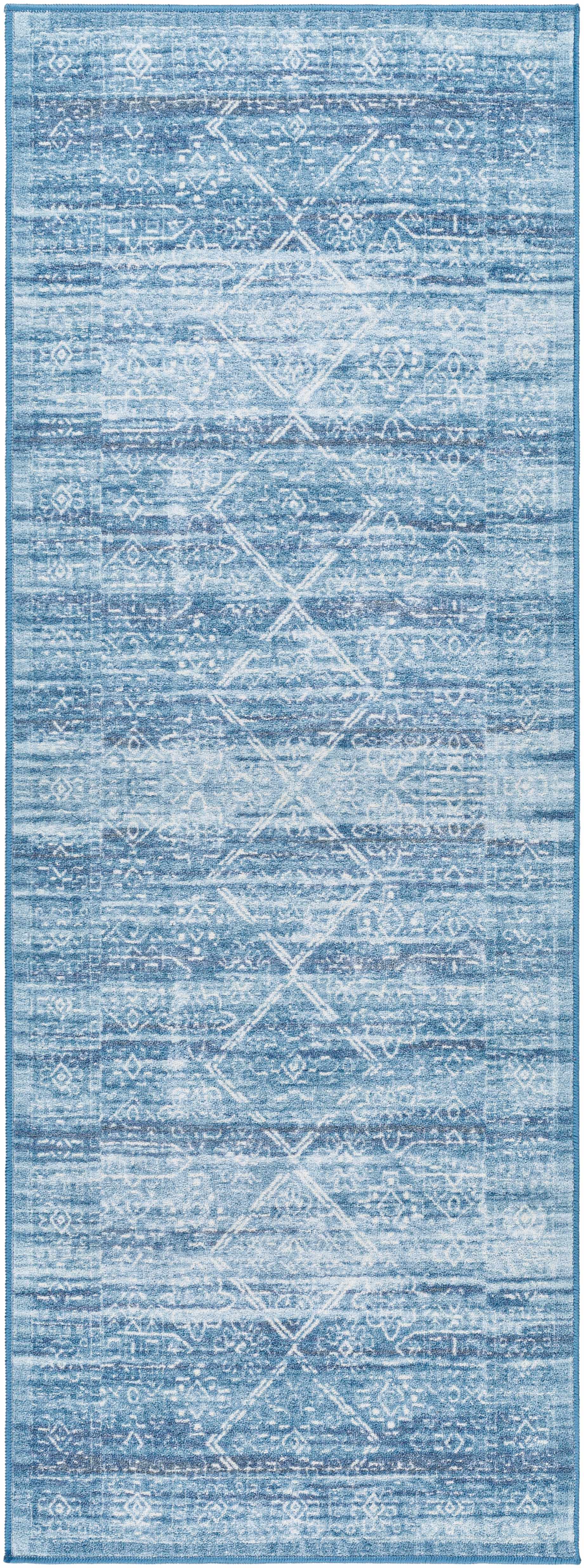 Blake Arctic Sky Washable Area Rug - Clearance-2