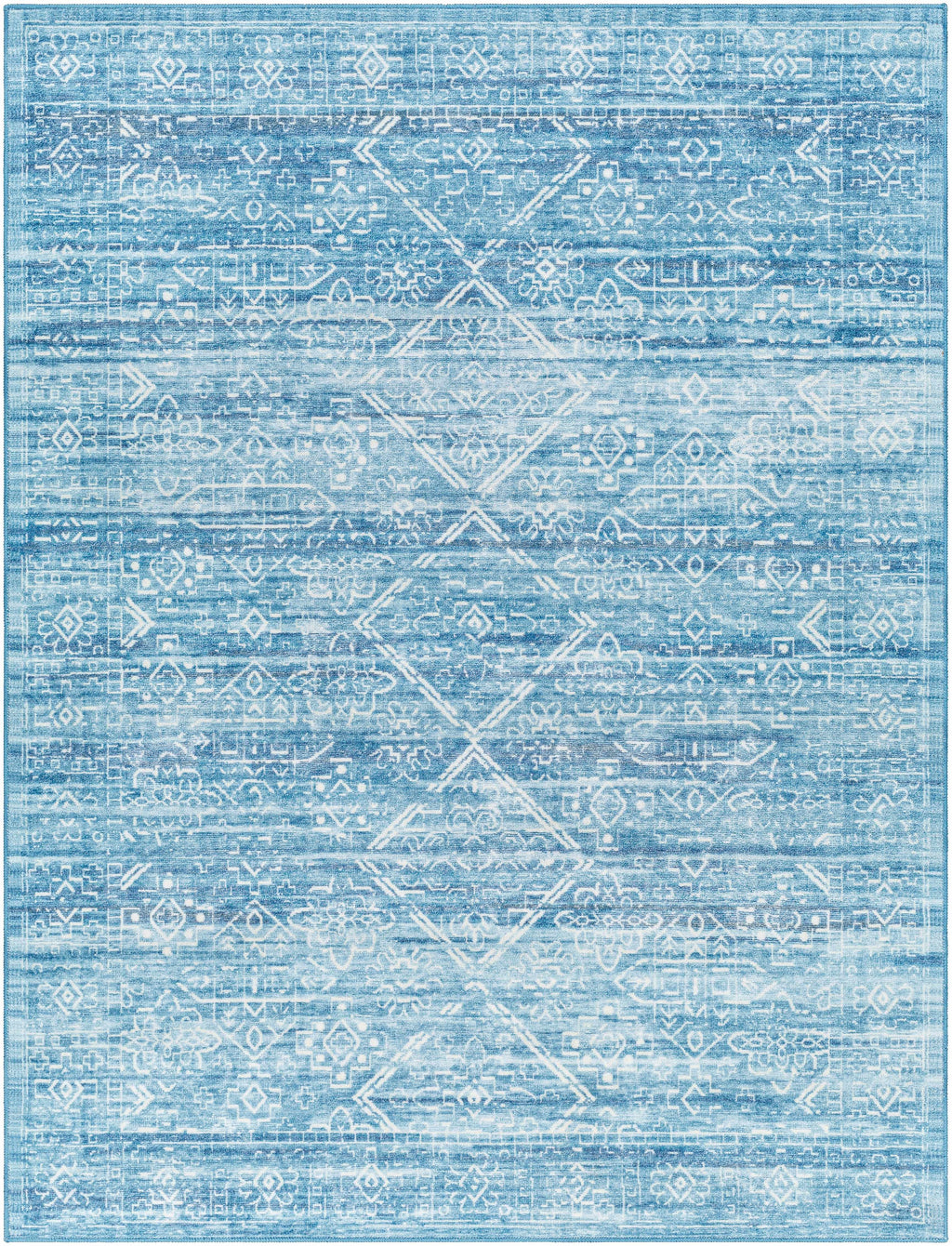 Blake Arctic Sky Washable Area Rug - Clearance-0