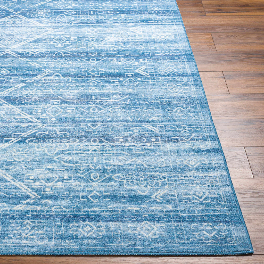 Blake Arctic Sky Washable Area Rug - Clearance-3